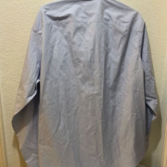 UNTUCKit Long Sleeve Button Up Shirt wrinkle free 100% Cotton Blue Mens XL - Picture 5 of 7